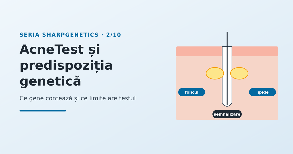 AcneTest: cum ajută predispoziția genetică în planul pentru acnee - imagine reprezentativă