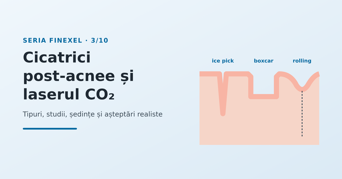 Cicatricile post-acnee și laserul CO₂: ce se poate obține realist - imagine reprezentativă