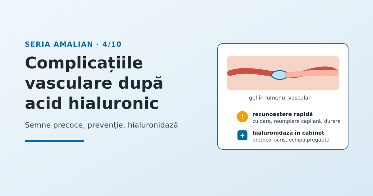 Complicațiile vasculare după acid hialuronic: semne și hialuronidază - imagine reprezentativă