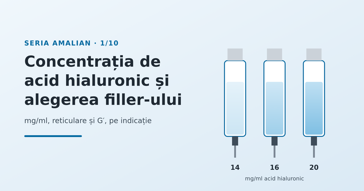 Concentrația acidului hialuronic și alegerea filler-ului pe indicație - imagine reprezentativă