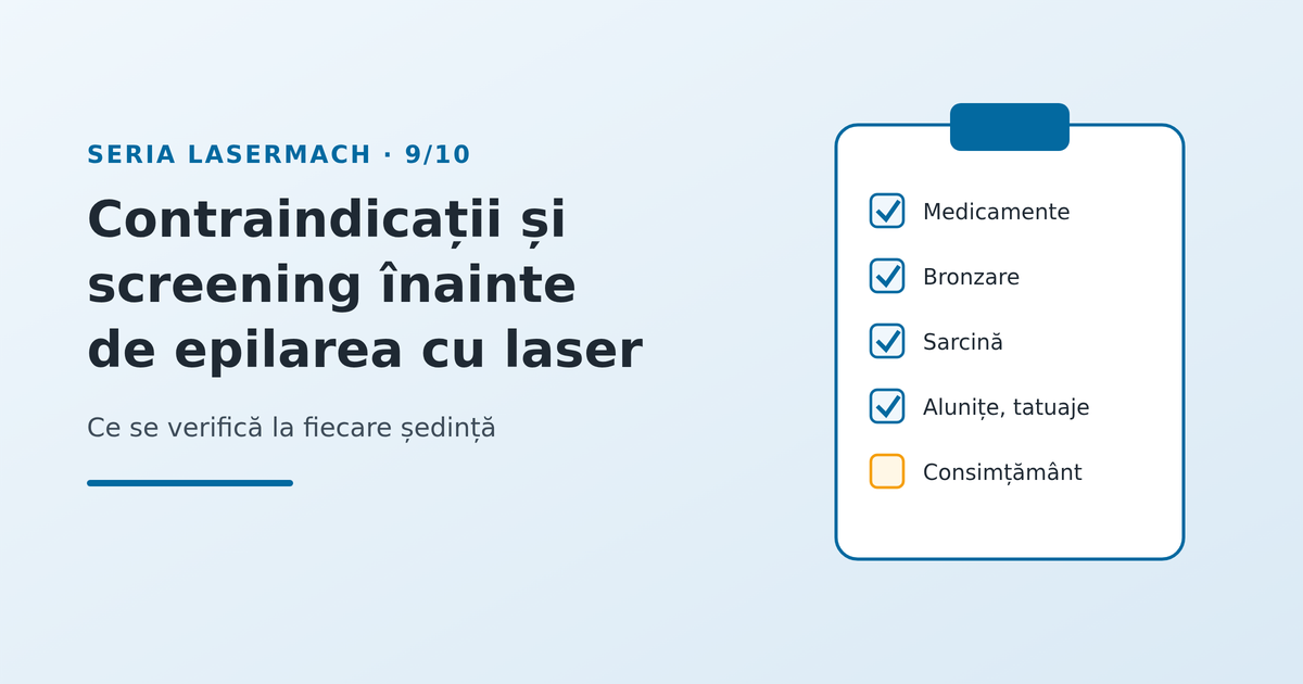Contraindicații și screening înainte de epilarea cu laser - imagine reprezentativă