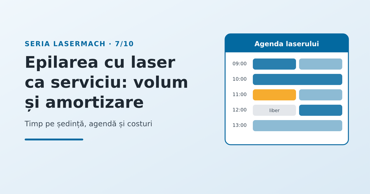 Epilarea cu laser ca serviciu: volum, timp pe ședință și amortizare - imagine reprezentativă