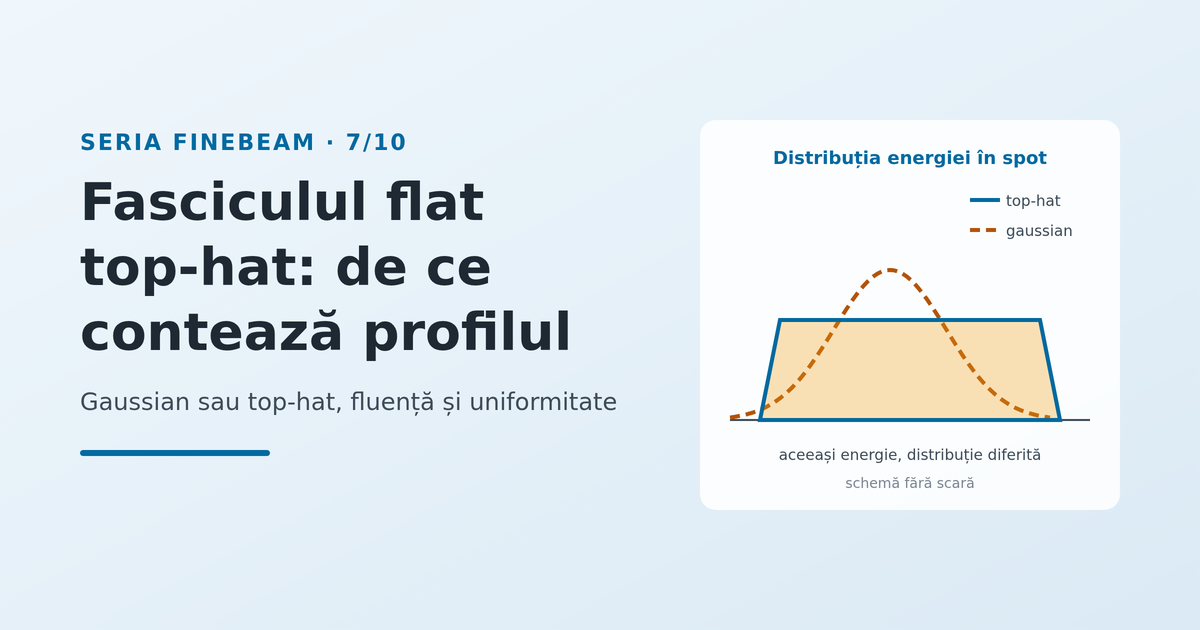 Fasciculul flat top-hat: de ce contează profilul fasciculului - imagine reprezentativă