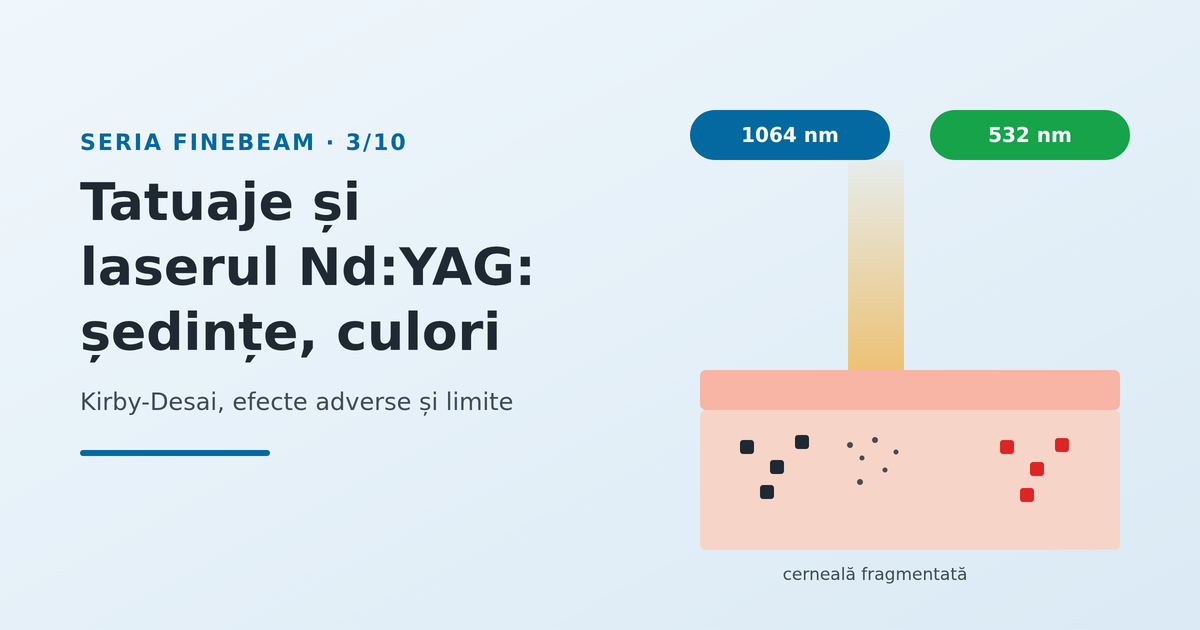 Îndepărtarea tatuajelor cu laser Nd:YAG: ședințe, culori și limite - imagine reprezentativă