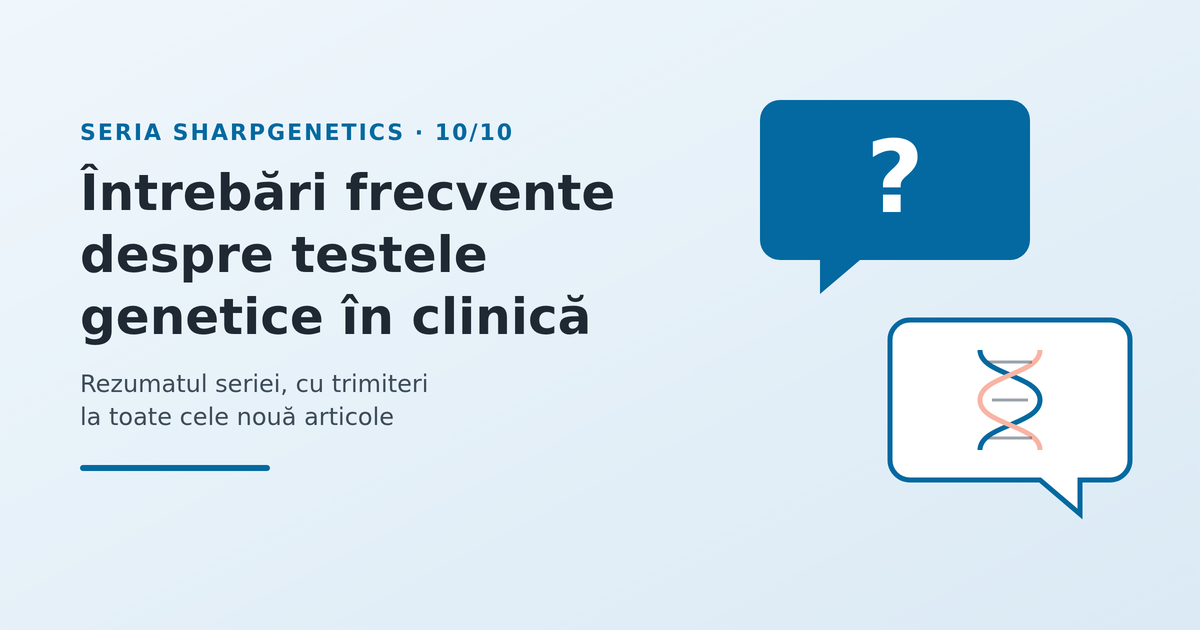 Întrebări frecvente înainte de a introduce testele genetice în clinică - imagine reprezentativă