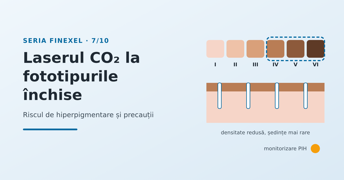 Laserul CO₂ la fototipurile închise: hiperpigmentare și precauții - imagine reprezentativă