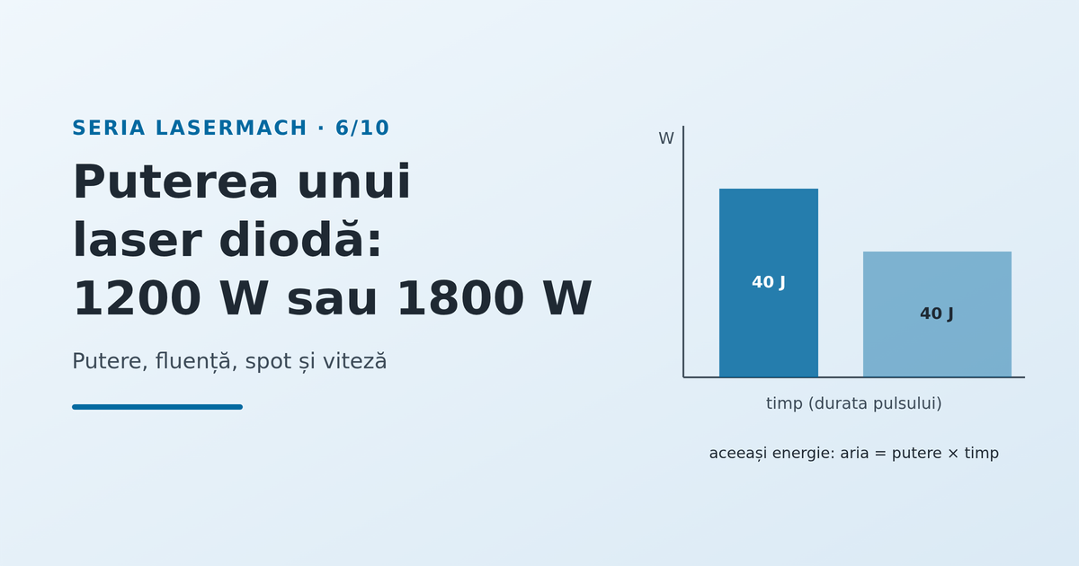 Puterea unui laser diodă: ce înseamnă 1200 W sau 1800 W în practică - imagine reprezentativă