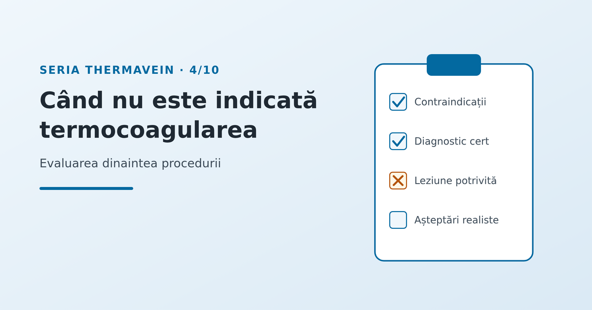Când nu este indicată termocoagularea: evaluarea dinaintea procedurii - imagine reprezentativă