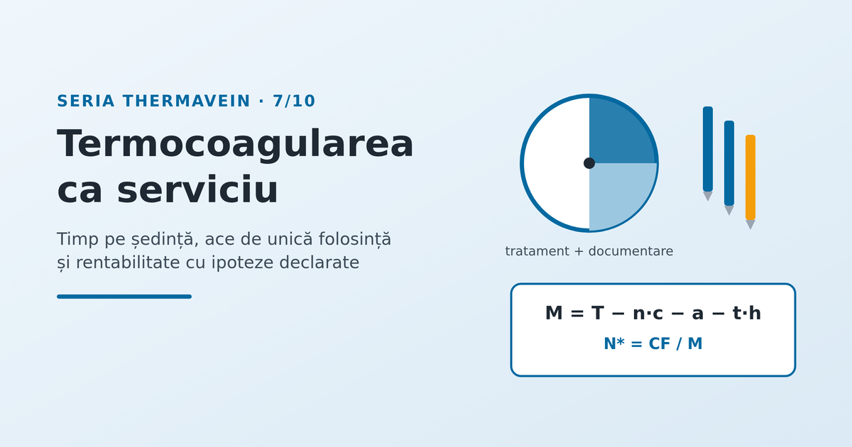 Termocoagularea ca serviciu: timp pe ședință și rentabilitate - imagine reprezentativă
