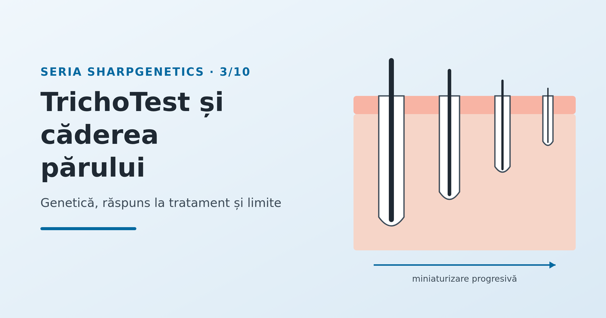 TrichoTest și căderea părului: ce aduce testarea genetică - imagine reprezentativă